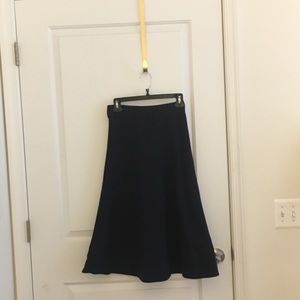 Ann Taylor Navy Sz extra small Midi Skirt